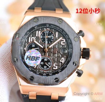 HBF Swiss Copy Audemars Piguet Royal Oak Offshore Ceramic Bezel with Arabic Numerals